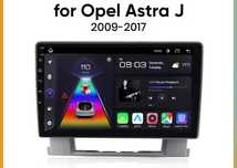 Rádio Android Opel Astra J 2009-17 WiFi GPS Bluetooth 2/32GB 9" NOVO