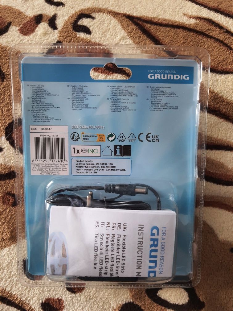 GRUNDIG Taśma Led RGB Wielokolorowa 3 METRY PILOT