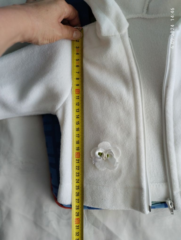 Biała bluza na chrzest święta uroczystość r. 68