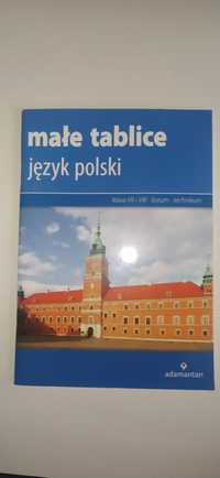 Małe tablice Język polski Matura Klasa VII i VIII liceum technikum