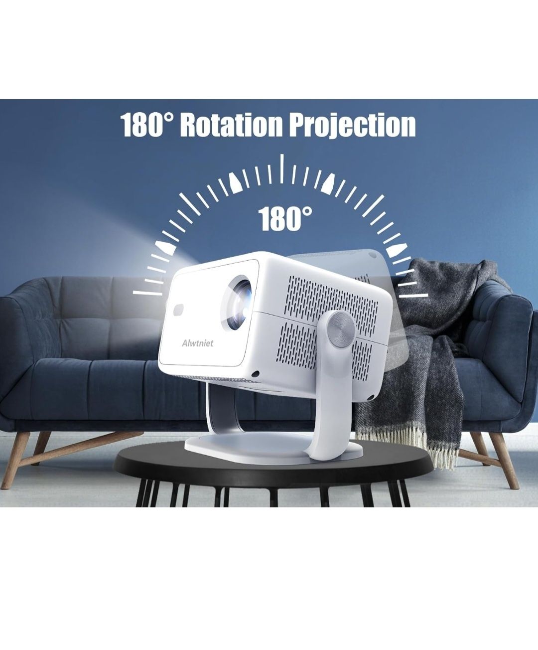 Projektor 4K Netflix z systemem Android 13, 400 ANSI