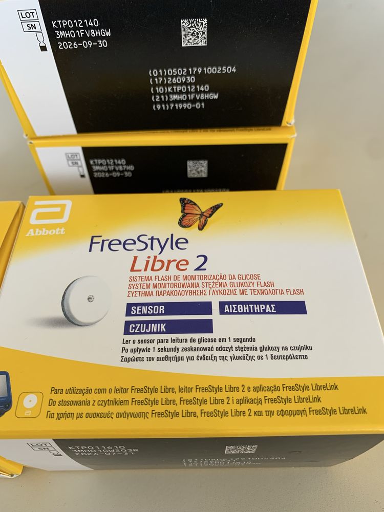 FreeStyle LIBRE 2 NOWY Sensor. Wazny do 2026 wrzesień. 1 szt.