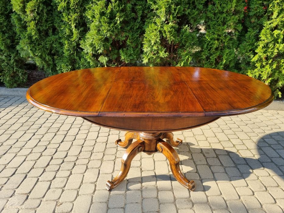 Piękny! Okrągły! Rozkładany! Stół! Jadalniany!