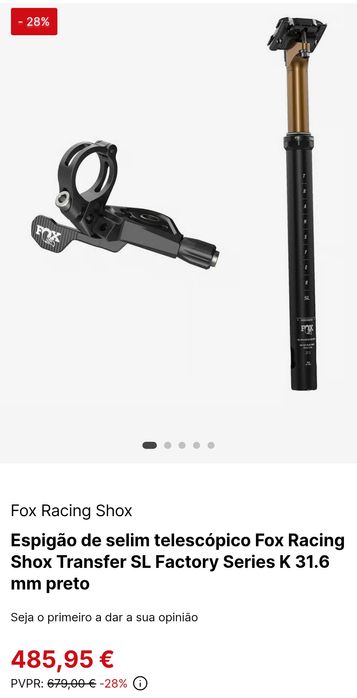 Espigão telescópico FOX Transfer SL