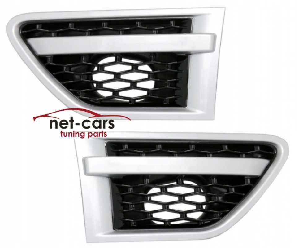 Grill + wloty RANGE ROVER SPORT L320 -13 srebrny czarny połysk