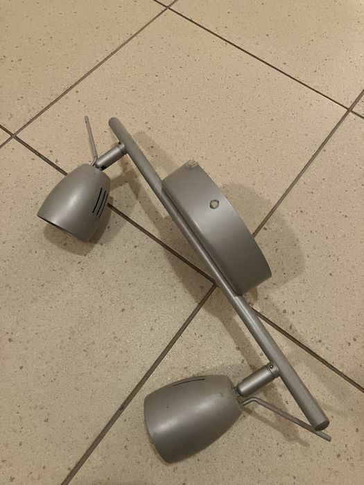 Dwie szare lampy IKEA