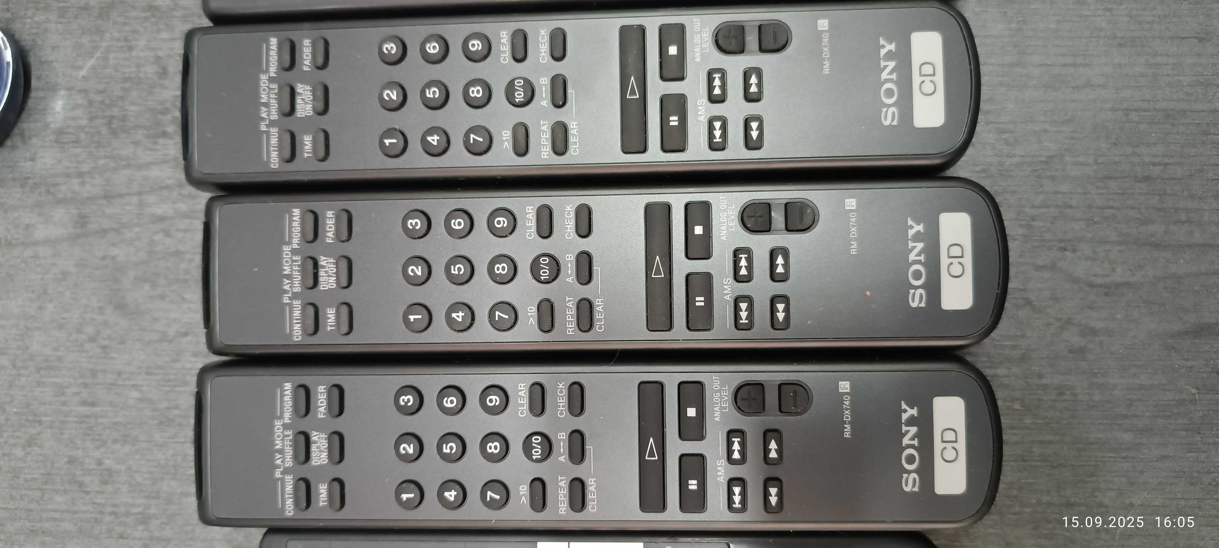 Sony RM пульты к проигрывателям.