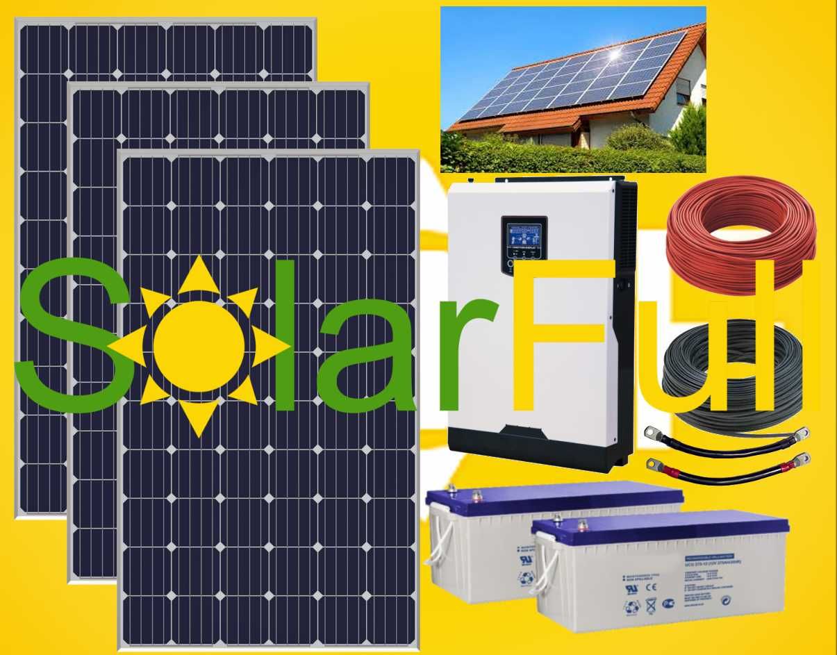 Kit – 3.000w habitação painel fotovoltaico solar pico 6 kw Prd. 1.350w