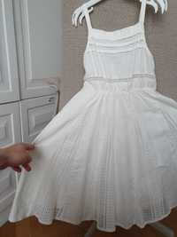 Nowa sukienka Zara r.116 haftowana len lniana