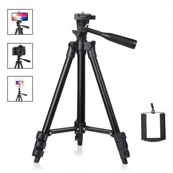 Штатив напольный Tripod 3120A для фотоаппарата, телефона, камеры Черн