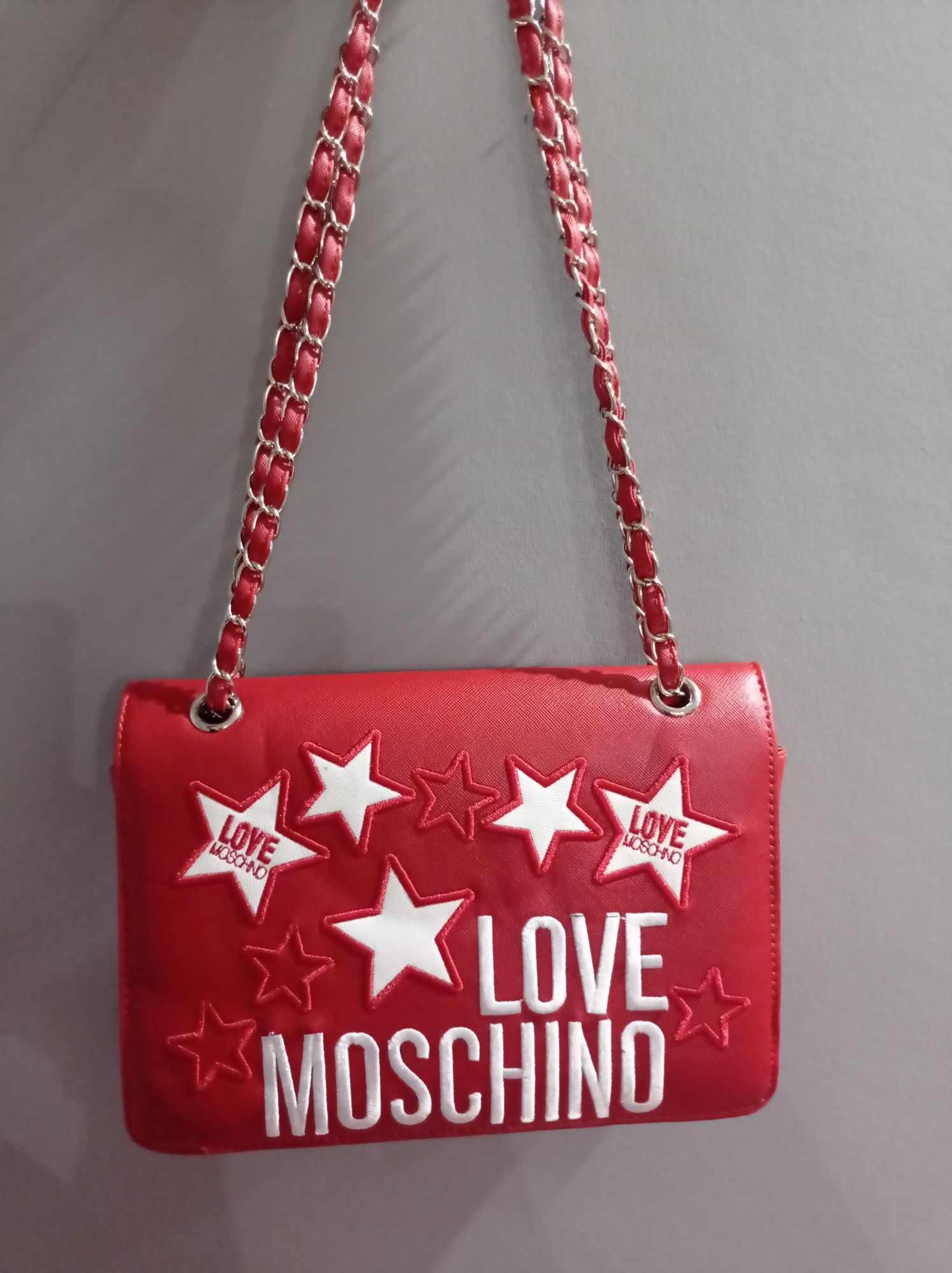 Love Moschino torebka na ramię czerwona