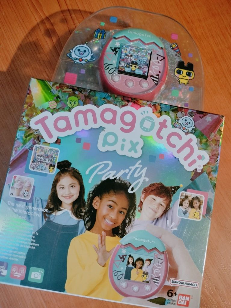 Tamagotchi pix party, zabawka interaktywna dla dziewczynki, aparat gry