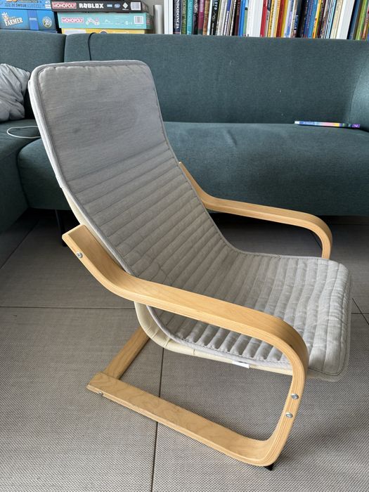 Fotel dziecciecy Poang IKEA drewno