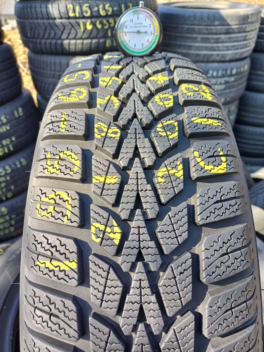 C12, 1 sztuka 195/65r15 Dunlop Winter Response 2 z 2021r 8.3mm