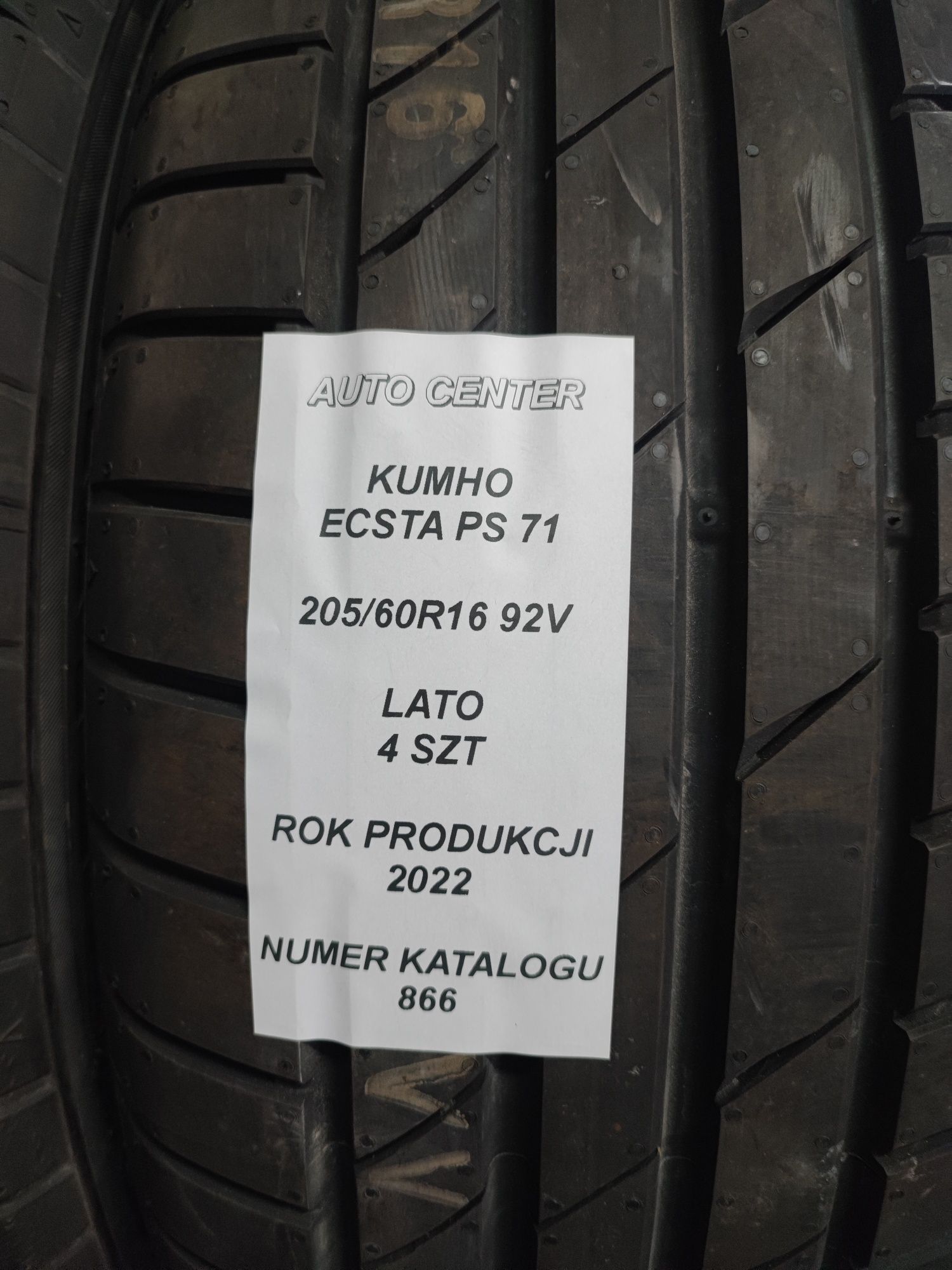 Opony letnie 205/60R16 92V Kumho ECSTA PS71 | 2022
