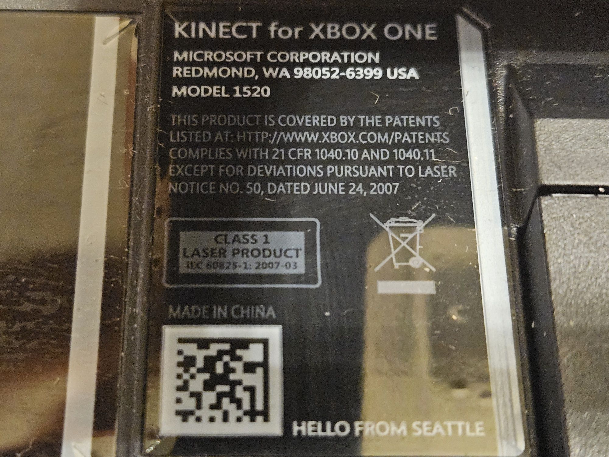 Kinect sensor do XBOX ONE Microsoft