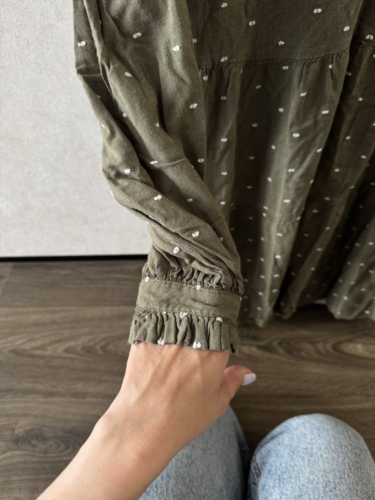 Плаття сукня ZARA, повсякденна, міді, Бохо