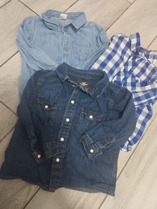 Zestaw koszul chłopiec 80