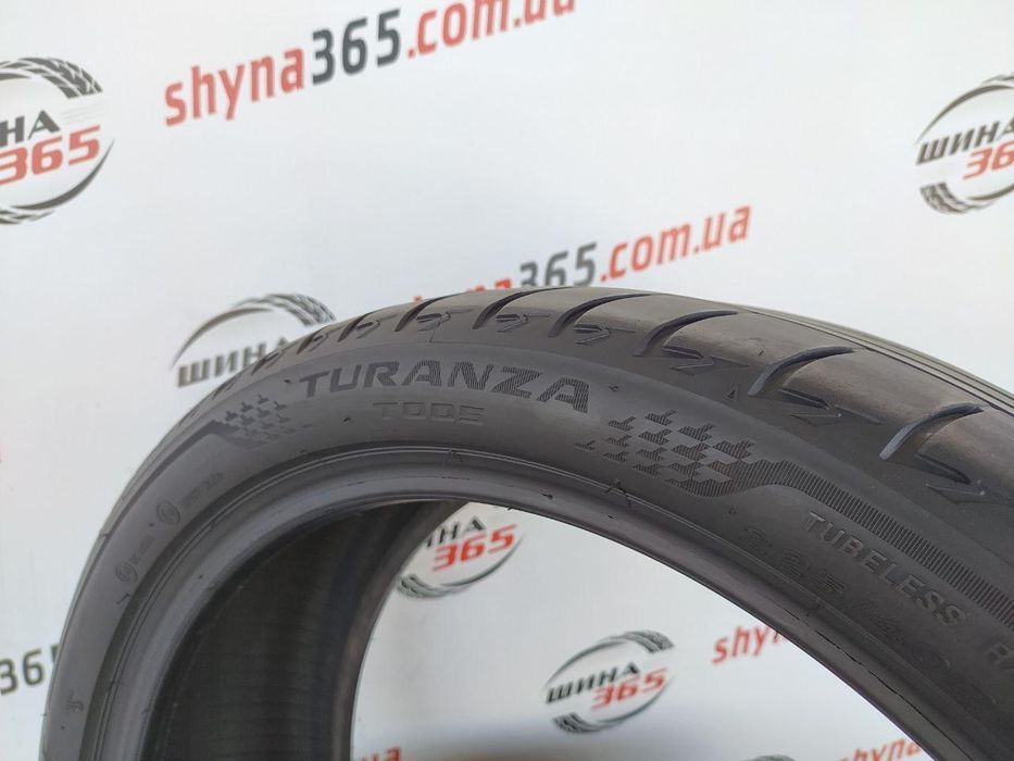 225/40 r19 bridgestone turanza t005 4mm шини бу