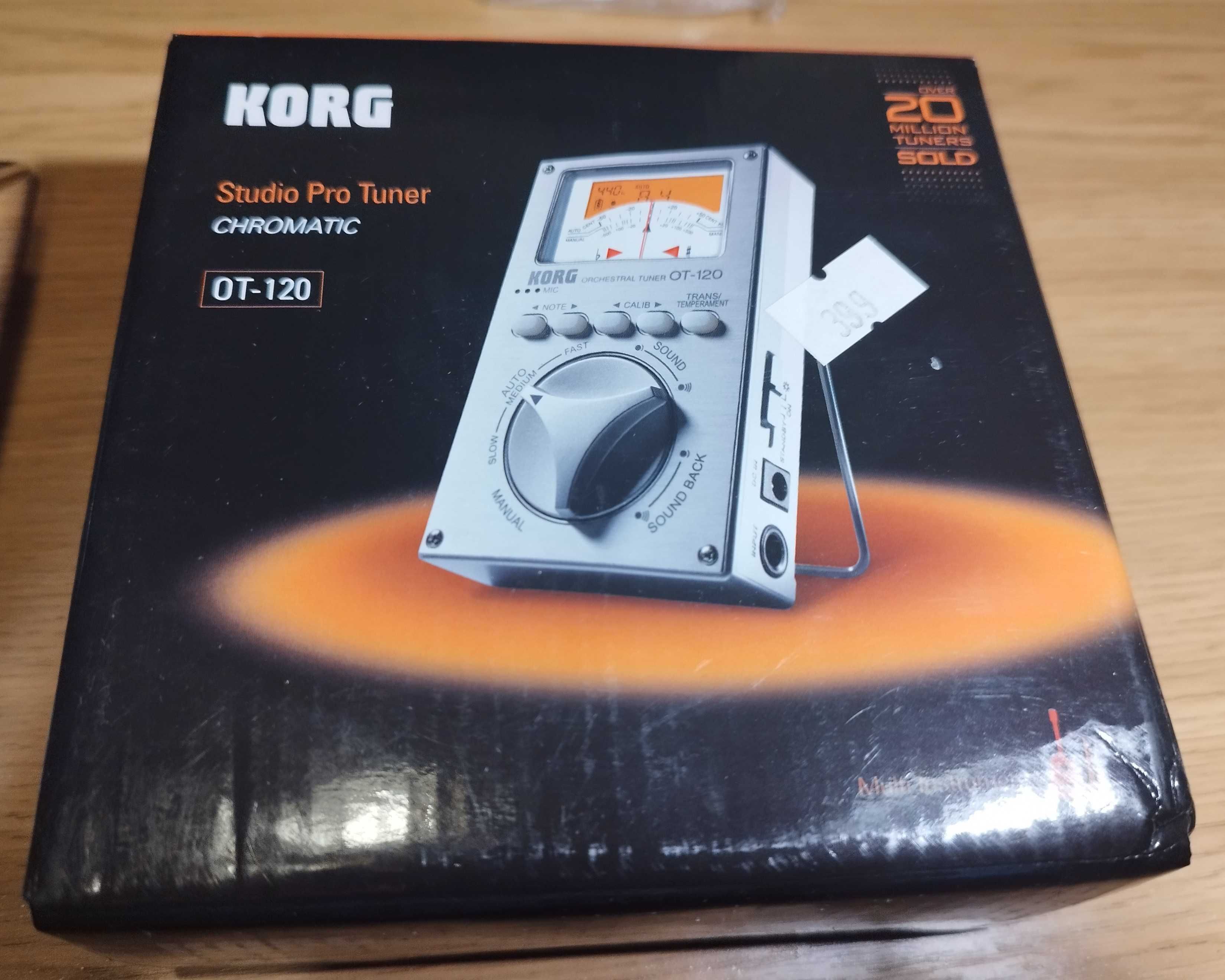 Tuner orkiestrowy KORG OT-120 + mikrofon KORG CM-200