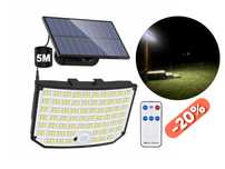 MOCNA ! Lampa Solarna LED 450 W HALOGEN Lampy Zewnętrzna Ogrodowa DUŻA