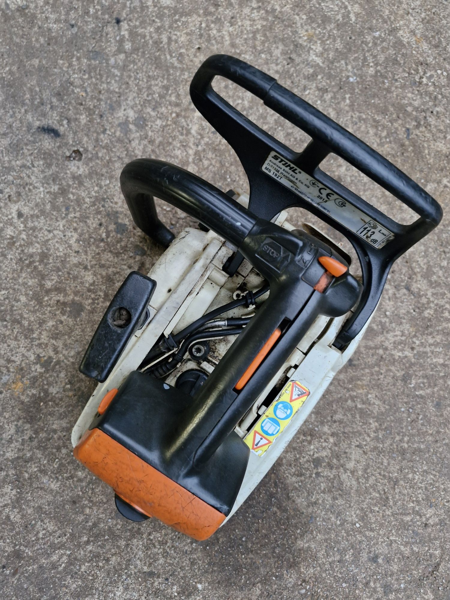 Piła spalinowa Stihl ms192t uszkodzona