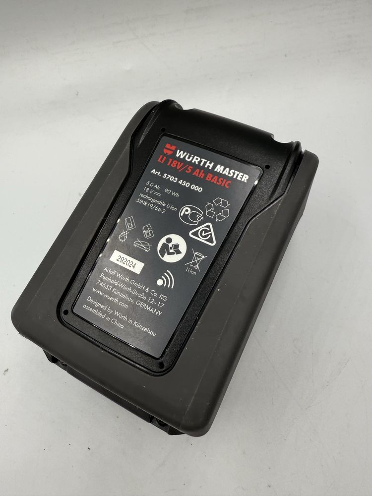 Nowa bateria WURTH Master M-Cube 5Ah, litowo-jonowa