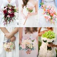 Букет невесты из живых цветов Букет-дублер из искусственных цветов