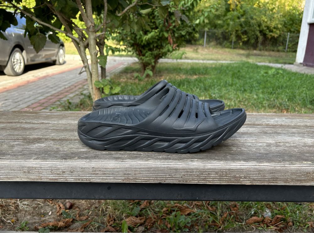 Hoka one one ore recovery slides (30 cm) шльопанці тапки капці