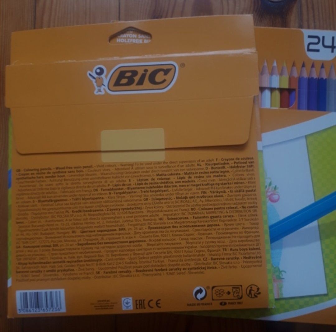 Bic kredki bezdrzewne 24 , 2 opakowania