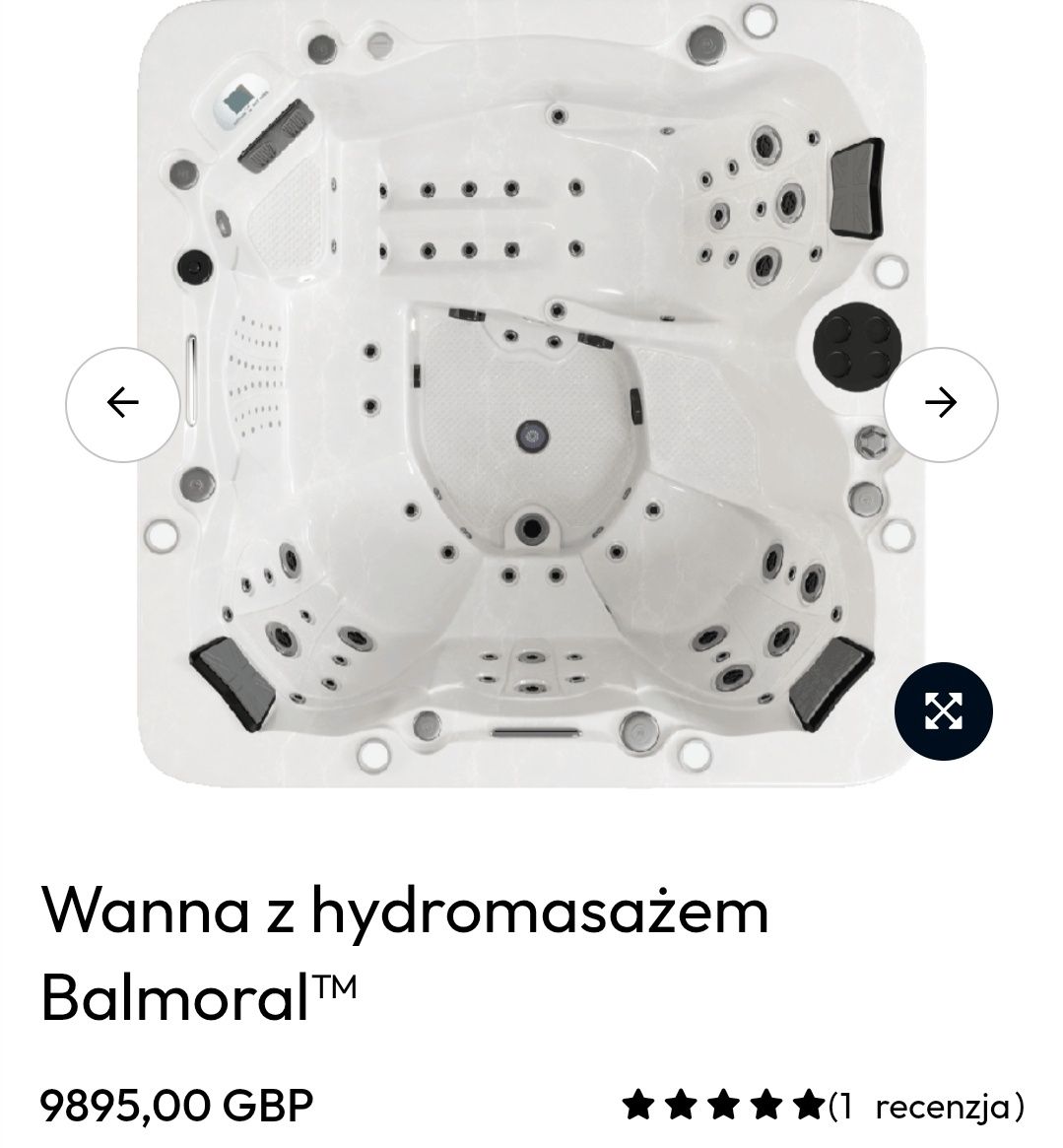 Jacuzzi ogrodowe na zewnątrz 5 osobowe 12490