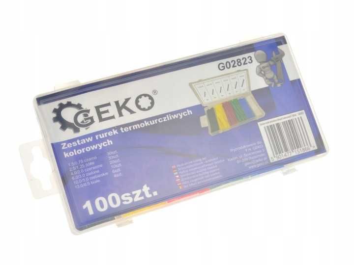 Набір кольорових термозбіжних трубок 100шт. Geko  G02823