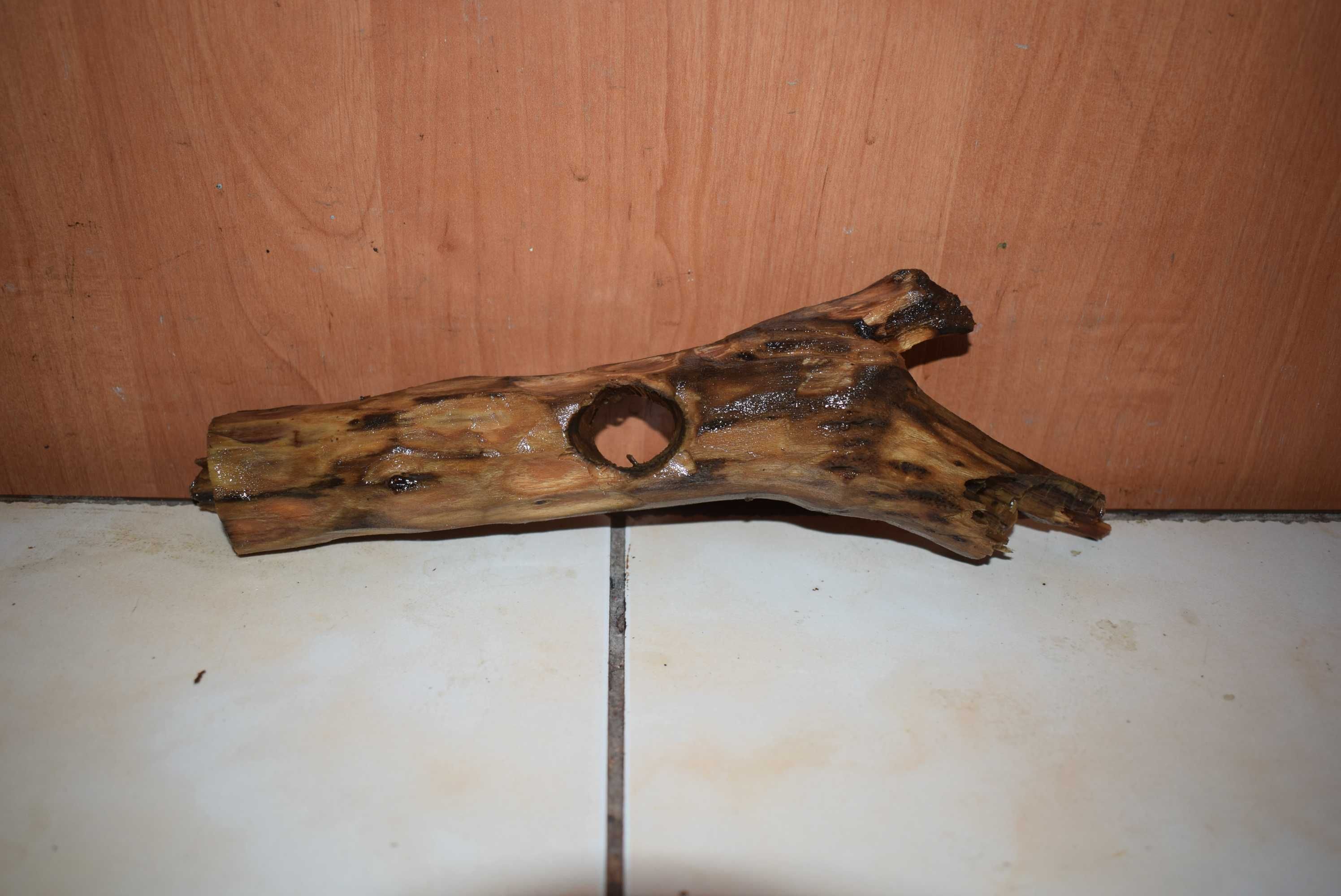Drewno do akwarium z otworami-26 cm