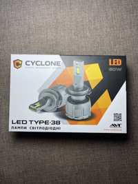 Продам лампы CYCLONE LED H7 6000K 14000LM TYPE38