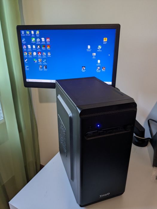 Computador pc desktop m-torre Ryzen 5500 16Gb GTX1050ti novo garantia