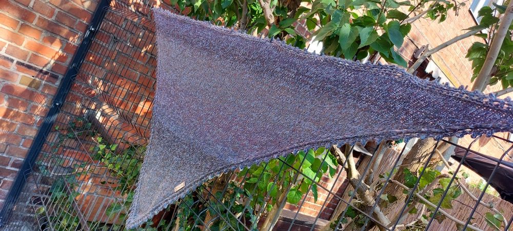 Chusta ręcznie robiona handmade, druty, ombre