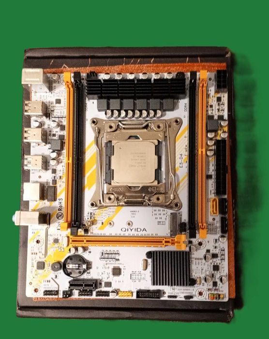 Комплект Qiyida X99 E5 + Xeon 2680v4 + 32GB(16x2) DDR4+ кулер VINGA Q5