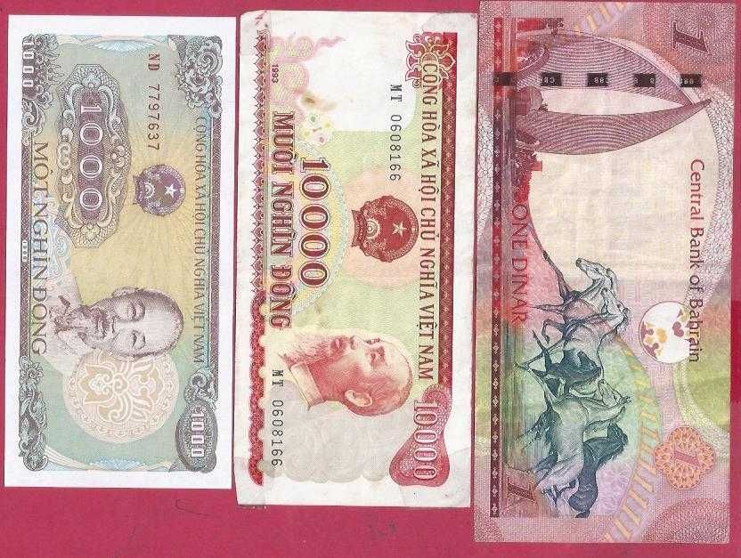 Notas  7  Italia , Bahrain , Viet-Nam  Bonitas