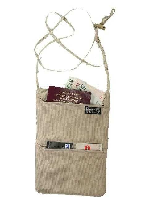 Ультралегкий шелковый кошелек барсетка McNETT ремень скрытого ношения