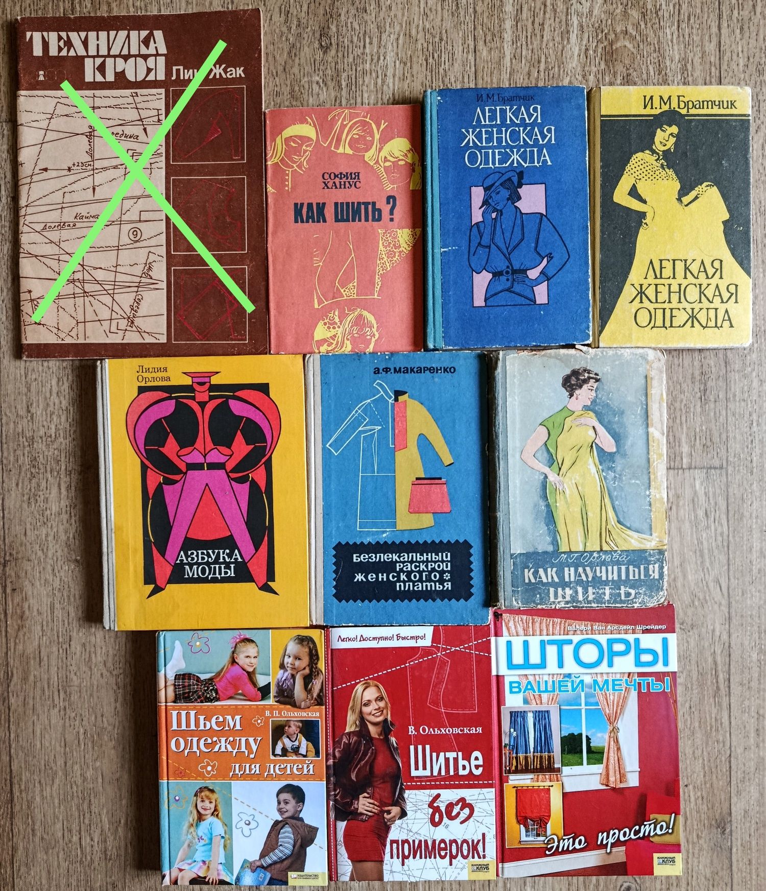 Журнали з викрійками. Навчальна література для швачок.