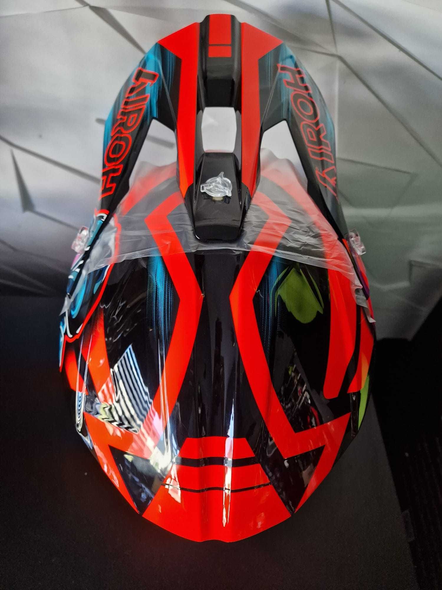 Kask cross Airoh Wraaap Cyber Orange Gloss 'S 'M 'L 'XL sklep GRATISY!