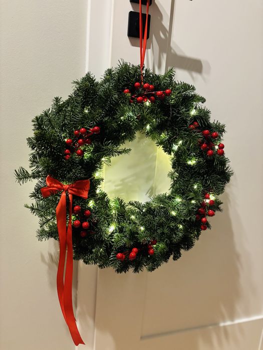 Wieniec/wianek na drzwi świąteczny Led 50 cm jodła