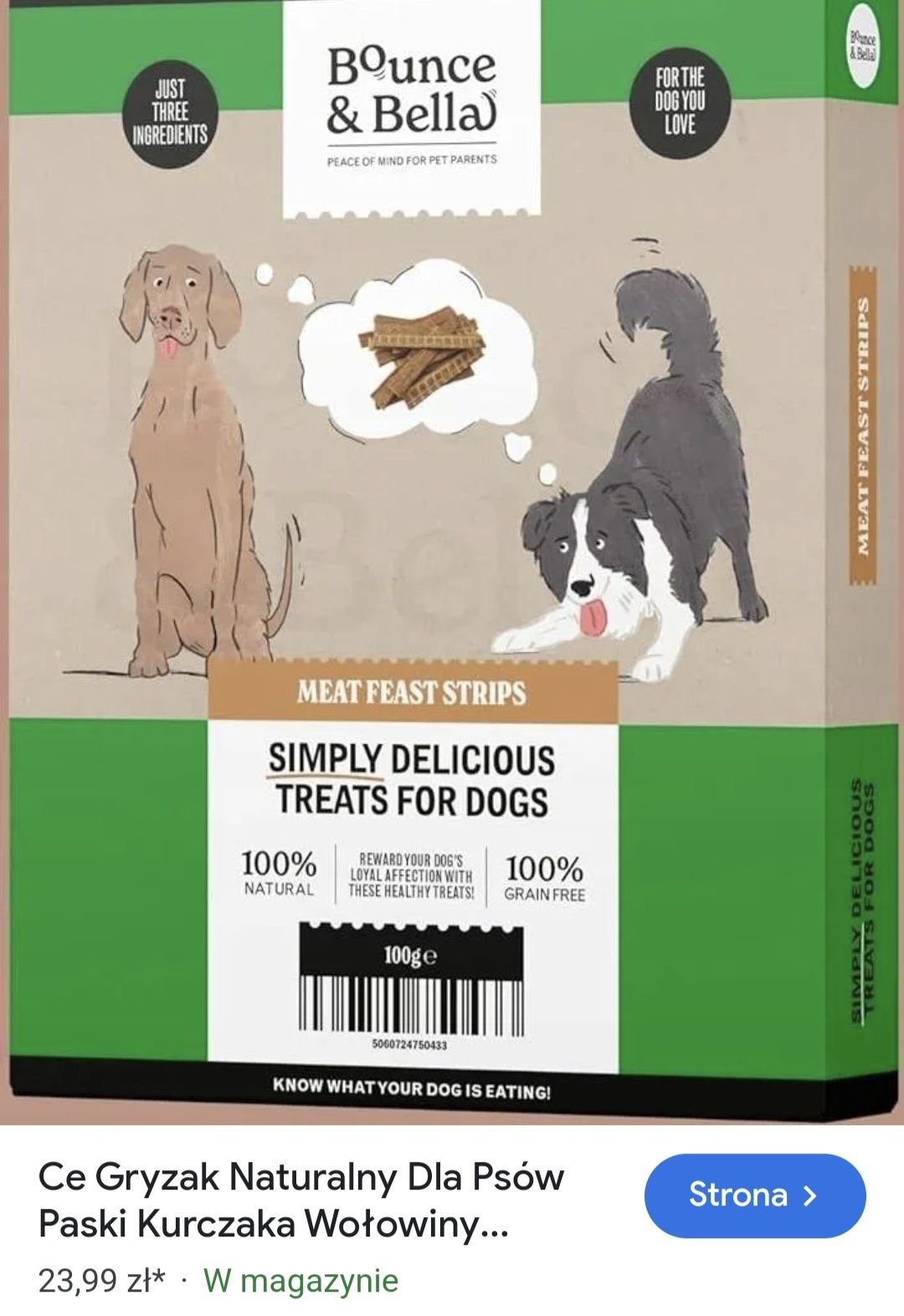 Gryzak naturalny dla psa