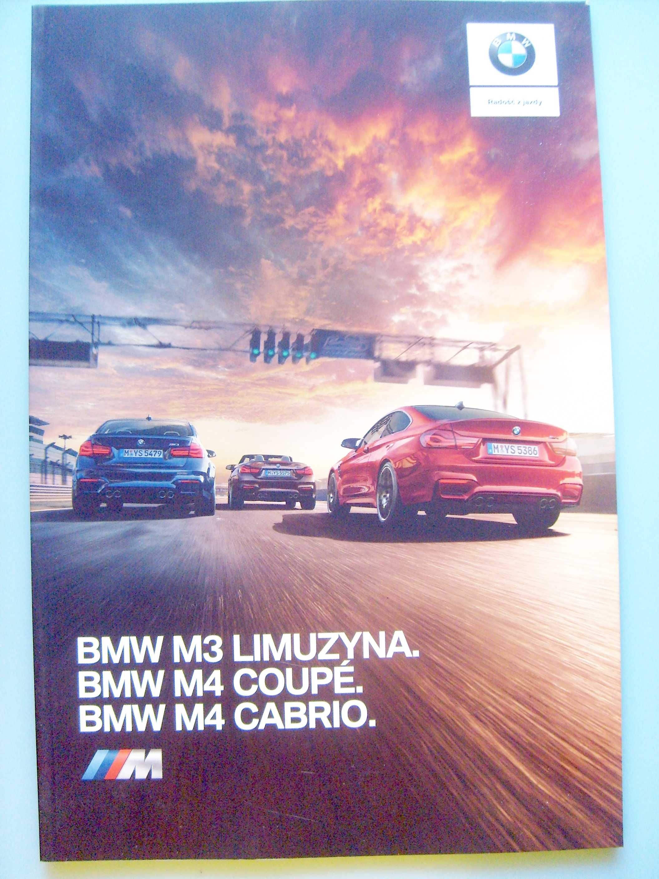 BMW M3 F80 & M4 F82-F83 '18 PL *obszerny prospekt - 44 str., stan BDB