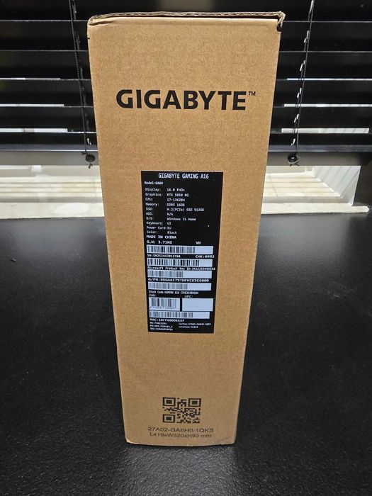 Laptop Gigabyte A16 i7-13620H, 16'' 165Hz, 16GB, 512GB, W11H, RTX 5050