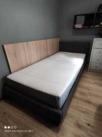 Łóżko tapicerowane 90x200 cm szare