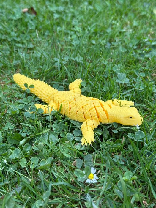 Jaszczurka Uromastyx (Biczogon) przegubowa 3D–pancerny gad z segmentów