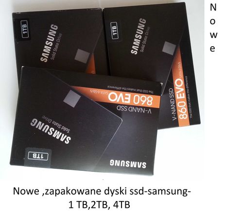 Konsola,wymień hdd na dysk ssd- Samsung 860 evo-1 TB-NOWY.Inne foto.