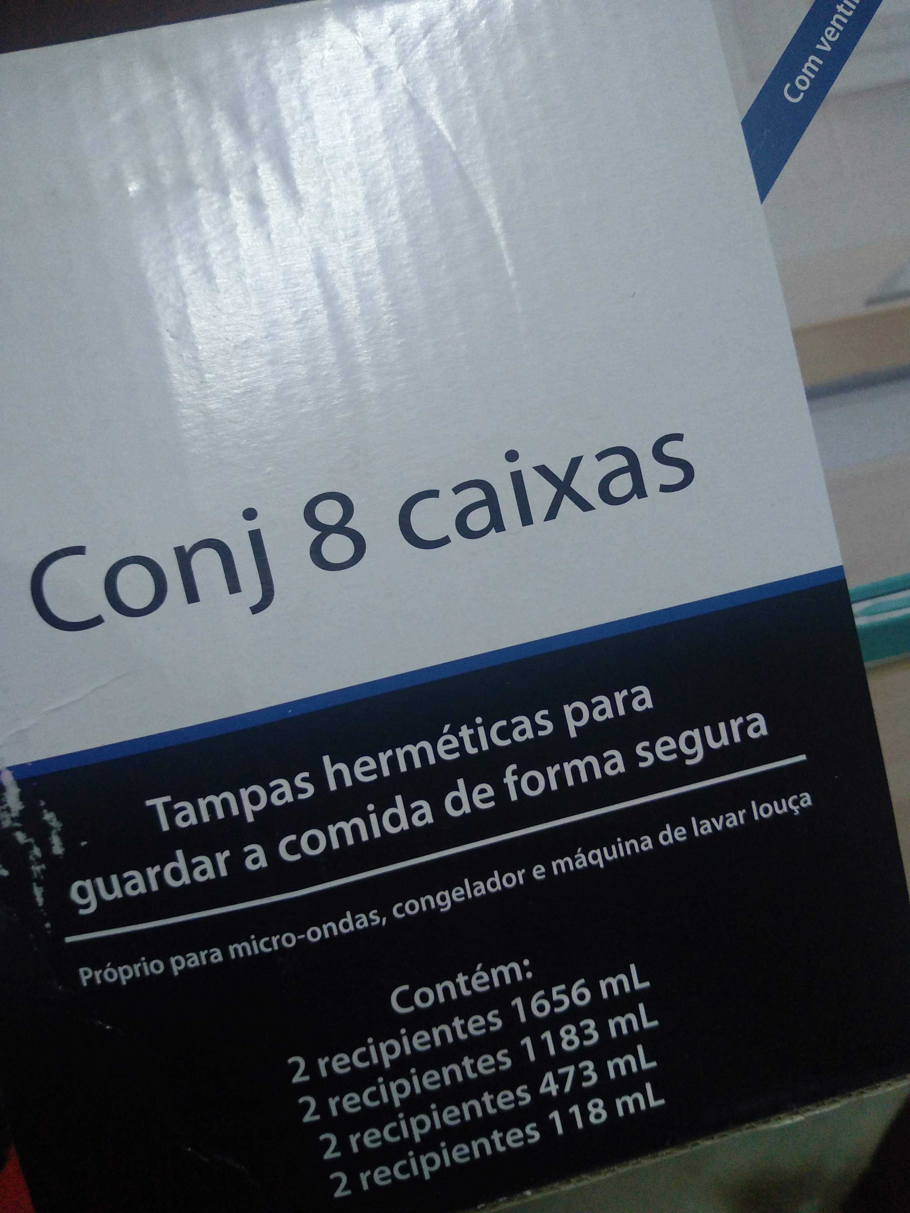 8 caixas herméticas frigorífico