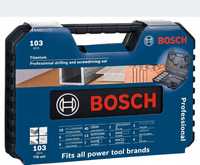 Bosch komplet Zestaw wierteł i bitów Bosch  103 szt nowe